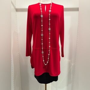 Lauren Ralph Lauren’s Chic Red Women's Tunic Top